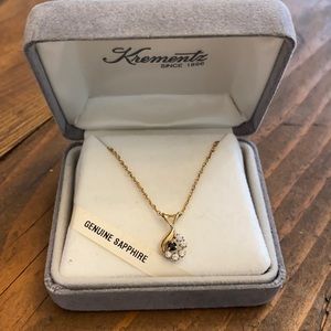 Krementz Sapphire Necklace